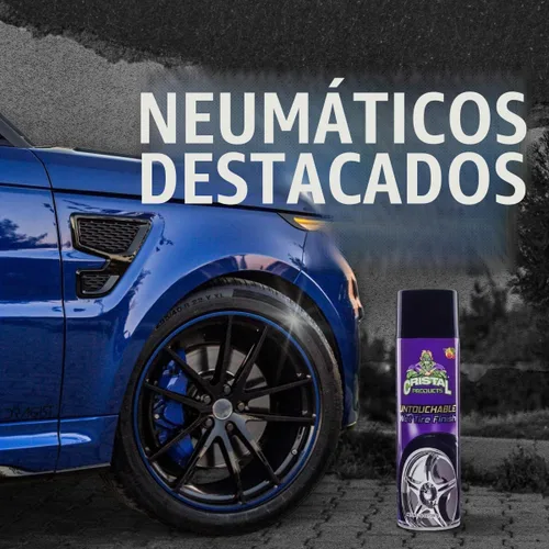 Vista 6 de Spray de brillo de neumáticos intocable, acabado húmedo de larga duración para un brillo profundo y protección, brillo de neumáticos impermeable 3PK