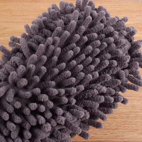 Vista 6 de Moorfowl Pantuflas de microfibra de chenilla de gato desmontables