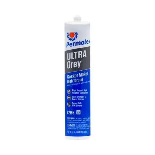 Vista 15 de Permatex 22074 Ultra Grey Rigid High-Torque RTV Fabricante de Juntas de Silicona, Seguro para Sensores y No Corrosivo, Para Aplicaciones de Alto Par
