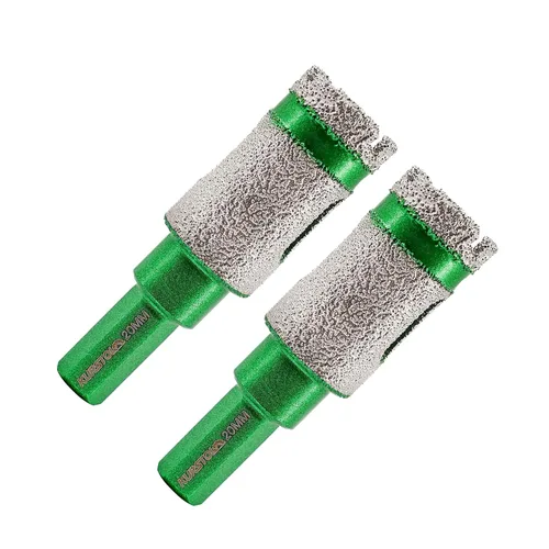 Vista 11 de Broca de núcleo de diamante – Broca de fresado de dedo de diamante de diámetro 1-3/8 pulgadas X5/8-11 rosca para agrandar dar forma bisel redondo