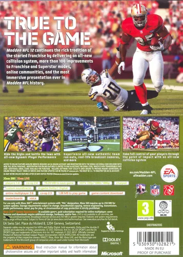 Vista 2 de Madden NFL 12 - Xbox 360