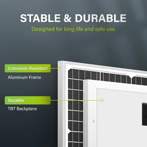 Vista 4 de Newpowa módulo panel solar 30w vatios 12v
