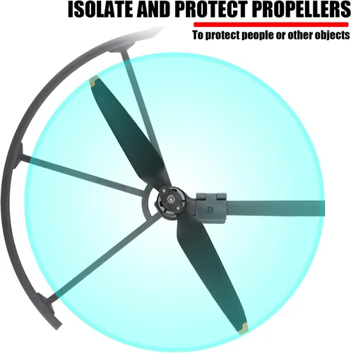Vista 4 de Mavic 3 Pro Protector de hélice, protector de hélices extraíbles de liberación rápida para DJI Mavic 3 Pro, accesorios para drones, anillo