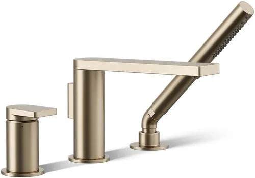 Vista 12 de KOHLER 73078-4-BL Composed™ Grifo de baño monomando para montaje en cubierta con ducha de mano, negro mate Mate negro