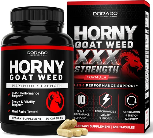 Vista 10 de Horny Goat Weed para hombres y mujeres – [20% de Icariins Fuerza Máxima] – Resistencia, Aguante, Circulación, Soporte Articular y de Espalda – Raíz