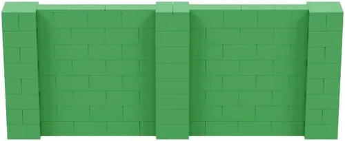 Vista 137 de EverBlock Kit de pared de 5 x 4 pies Bloques de construcción modulares Sistema de pared para edificios, pantallas y estructuras Divisor