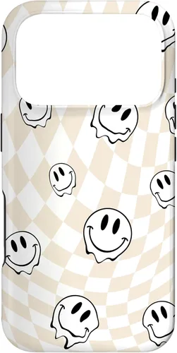 Vista 30 de Retro Swirl - Carcasa para iPhone 17, diseño de cara sonriente feliz