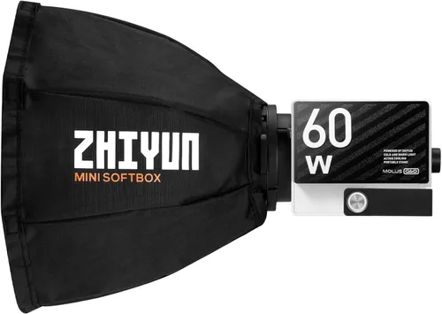 Vista 3 de Zhiyun Mini Softbox ZY Mount para ZHIYUN MOLUS G60 y MOLUS X100 COB LED Video Light