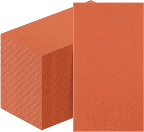 Vista 8 de Teling 50 piezas de servilletas de papel de Navidad desechables, servilletas de Navidad para cena y cóctel, toallas de mano rojas y verdes