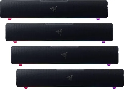 Vista 10 de Razer Leviathan V2, Barra de sonido para juegos de PC con subwoofer, negro