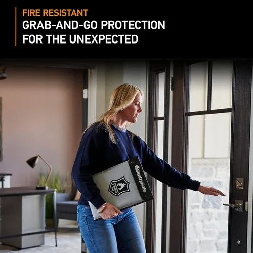 Vista 6 de SentrySafe Caja fuerte resistente al fuego e impermeable + SentrySafe Bolsa de documentos resistente al fuego y al agua