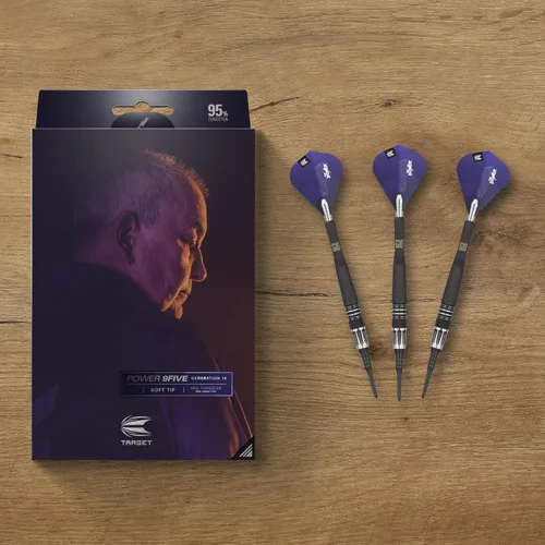 Vista 6 de Target Juego de dardos Phil Taylor Power 9-Five Gen 10 18G 95% tungsteno punta suave