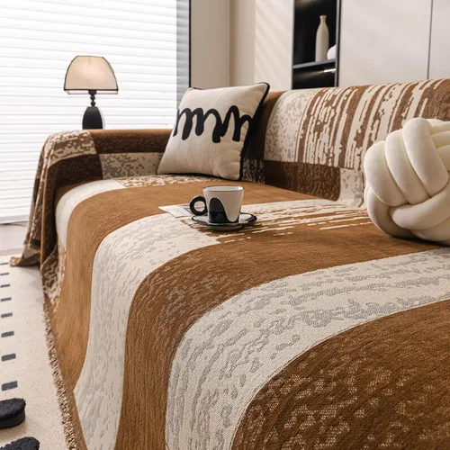 Vista 77 de ROOMLIFE Funda de sofá con estampado de leopardo para sofá de 3 plazas, lavable, protector de muebles para perros, funda de sofá suave