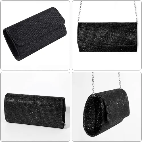 Vista 7 de Bolsos de noche y embragues para mujer, bolso de mano para mujer, boda, fiesta, graduación, bolso de hombro cruzado Wedding, Party, Prom, Clutch