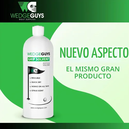 Vista 2 de Wedge Guys Solvente Profesional para Cinta de Agarre de Golf para Reemplazo de Agarre de Palos de Golf Solución de Solvente para Agarre de Golf