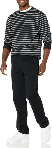 Vista 4 de Tienda Essentials Men's Straight-Fit Casual Stretch Khaki Pant