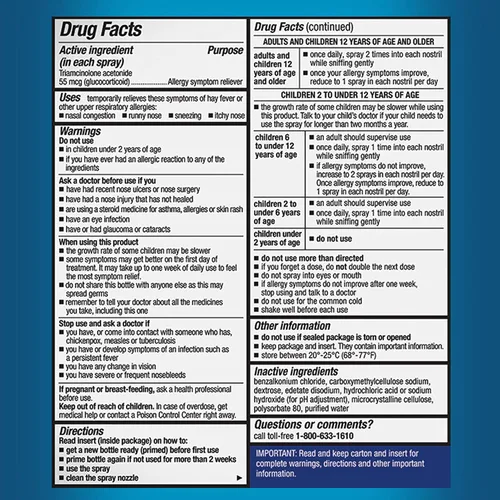 Vista 2 de Nasacort Allergy 24HR - Aerosol nasal para adultos, sin somnolencia y sin alcohol, 120 aerosoles, 0.57 onzas líquidas