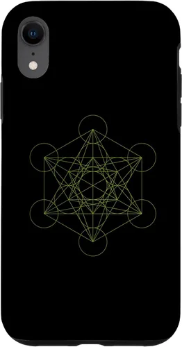 Vista 8 de Funda de yoga espiritual oculta para iPhone 15 Geometría Sagrada Metatron