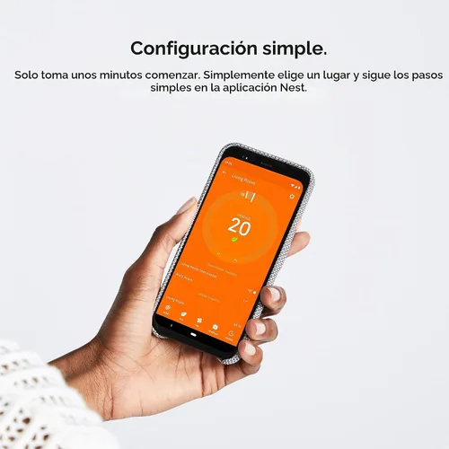 Vista 6 de Google Nest - Sensor de temperatura que funciona con el termostato de aprendizaje Nest y el termostato Nest E - Hogar inteligente, color blanco