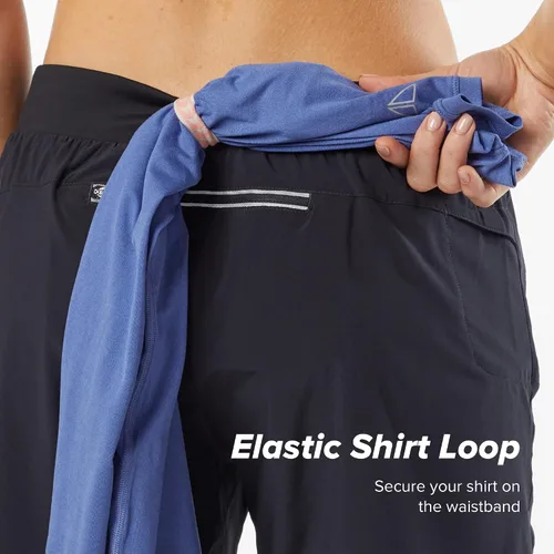 Vista 3 de KORSA Embrace - Pantalones cortos deportivos de 7 pulgadas 2.0 para mujer con bolsillos, ligero, absorbe la humedad y forro breve, para correr