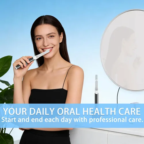 Vista 8 de Paquete de 6 cabezales de repuesto para cepillo de dientes eléctrico Quip para adultos, cerdas suaves, cabezales de cepillo de dientes para adultos
