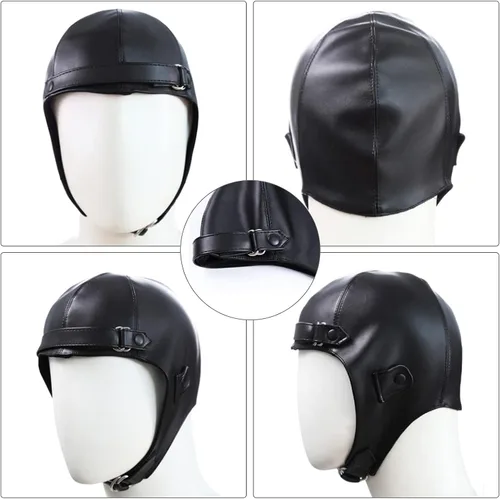 Vista 2 de Keymall Sombrero de aviador con gafas accesorios de disfraz gorra de piloto sombrero de bombardero bufanda blanca para hombres mujeres adolescentes