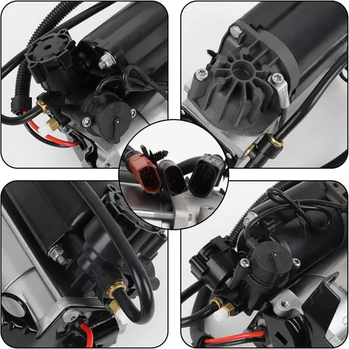 Vista 4 de Compatible con compresor de suspensión neumática Audi A8 D3 4E 6-8 cilindro 2002-2010, 4E0616007D, 4E0616007B, 4E0616007, 4E0616005F, 4E0616005D