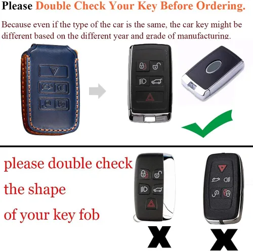Vista 2 de SANRILY Funda inteligente para llave Land Rover sin llave, funda suave de protección completa, Negro