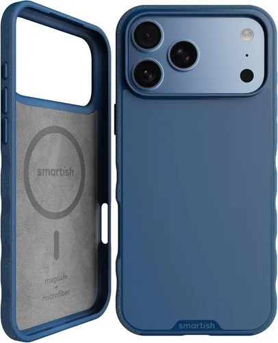 Vista 110 de Smartish iPhone 11 Pro Max Slim MagSafe, Gripmunk, agarre magnético delgado Asunto de corbata negra (MagSafe)