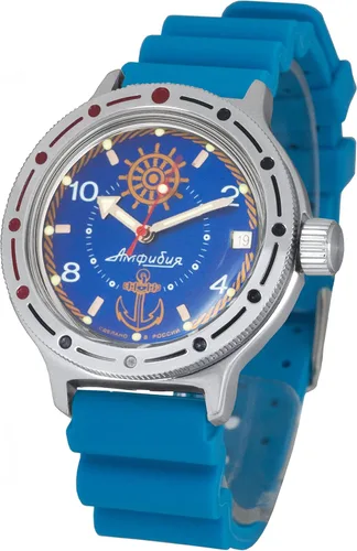 Vista 2 de Vostok Amphibian Automatic - Reloj de pulsera para hombre con cuerda automática Amphibia 710, 710526