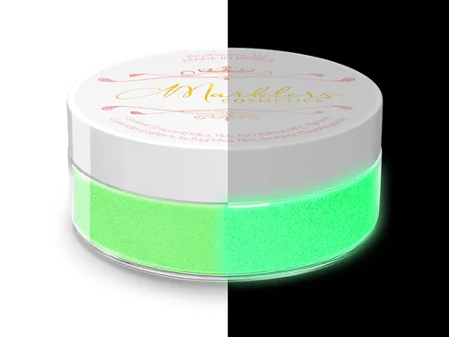 Vista 125 de MARBLERS Polvo de mica natural grueso [perla azul acero] 0.11 onzas (0.11 oz) altamente pigmentado no tóxico, vegano, libre de crueldad animal