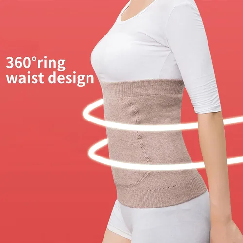 Vista 4 de Calentador de cintura de cachemira unisex para espesar la espalda soporte lumbar Abdomen Protector de riñón