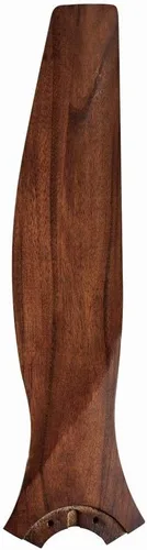 Vista 2 de Fanimation B6720-48WK - Juego de aspas para ventilador de techo para interiores y exteriores, de 3, madera de whisky Whiskey Wood