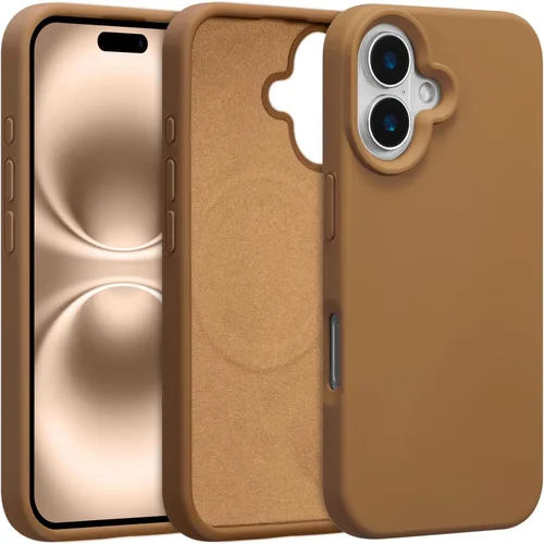 Vista 616 de Funda magnética de silicona para iPhone 13 Pro, color blanco antiguo [Compatible con Magsafe] [Forro de microfibra suave antiarañazos], funda