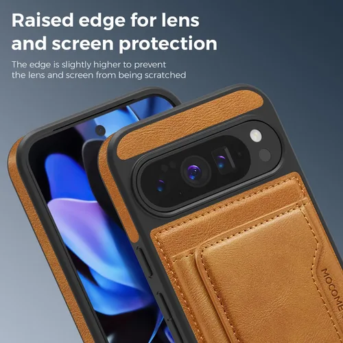 Vista 9 de [Usado] Funda para Google Pixel 10 Pro XL de 6.8 pulgadas, cartera de cuero