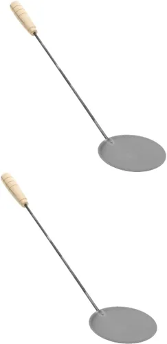 Vista 10 de Cuchara para freír aperitivos cuchara de metal antiadherente cuchara de aceite de cocina mango largo para freír alimentos