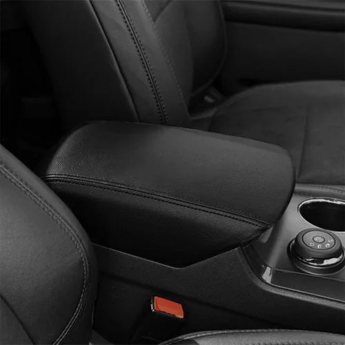Vista 8 de Funda para consola central, para Ford Explorer 2012-2019, accesorios impermeables, de microfibra, de cuero, caja de reposabrazos, funda protectora