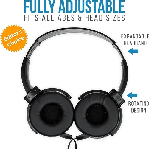 Vista 4 de Barks Auriculares para el aula (paquete de 10): Auriculares a granel para estudiantes de primera calidad: perfectos para niños, grados K-12