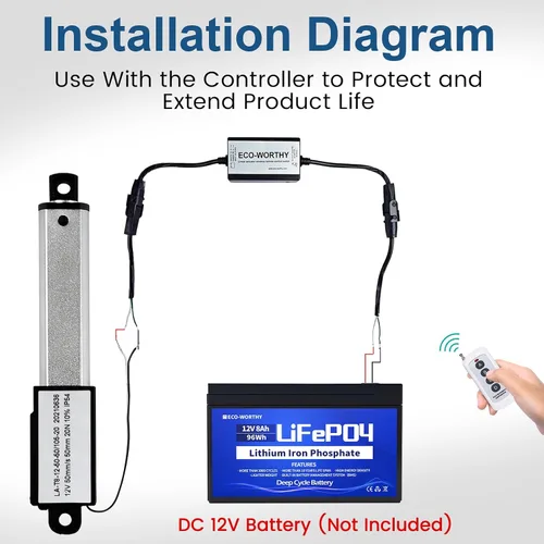 Vista 9 de DC HOUSE Mini Actuador Lineal Eléctrico Carrera 0.4"–Fuerza 4.5 lbs–12V Alta Velocidad 1.97"/seg–Peso 0.1KG Ideal para Campana de Cocina