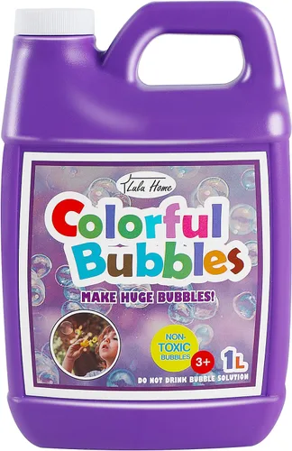 Vista 10 de Solución concentrada de burbujas Lulu Home, repuesto de 1 L/33.8 onzas para máquinas de burbujas, varitas gigantes y sopladores - hasta 2.5 galones