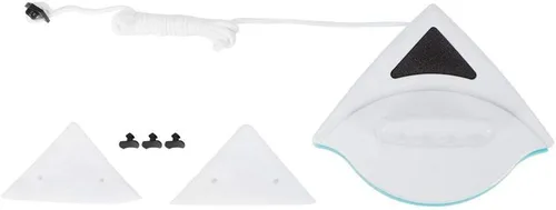 Vista 6 de Fdit Limpiador de ventanas de doble cara, herramienta de limpiaparabrisas de vidrio magnético con cuerda anticaída, para 0.197-0.472 in Thinkness