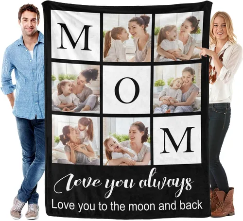 Vista 33 de Mantas personalizadas con foto, manta de fotos personalizada, mantas personalizadas con imagen, regalos personalizados para mujeres, hombres