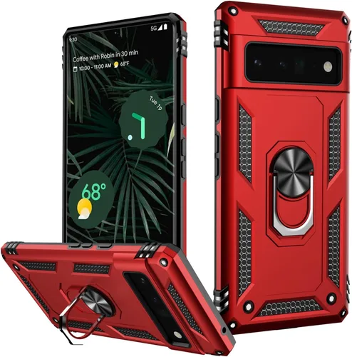 Vista 18 de LUMARKE para Google Pixel 3A XL - Funda con protector de pantalla, funda protectora grado militar probada contra caídas de 16 pies con soporte