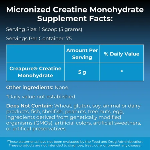 Vista 3 de MYOXCIENCE Creavitalis Micronized Creatine 75 porciones