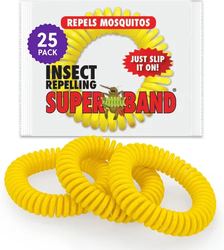 Vista 10 de Superband Pulseras repelentes de mosquitos para adultos y niños – Paquete de 25 – Pulsera repelente de insectos y insectos natural de larga