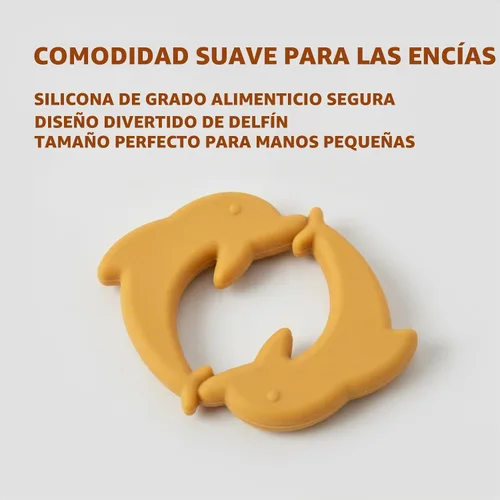 Vista 5 de Baberos de dentición para bebé, paquete de 6 con mordedor acoplable, 100% algodón orgánico, baberos súper absorbentes y suaves Beige