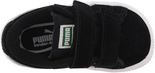 Vista 3 de PUMA Tenis unisex de gamuza con 2 correas para niño, NegroBlanco