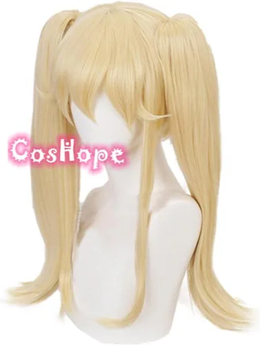 Vista 3 de SEIZIS Mary Saotome Wig Kakegurui Wig Women Golden Wig Cosplay Anime Cosplay Wigs Heat Resistant Synthetic Wigs Halloween Cosplay Coser Wig