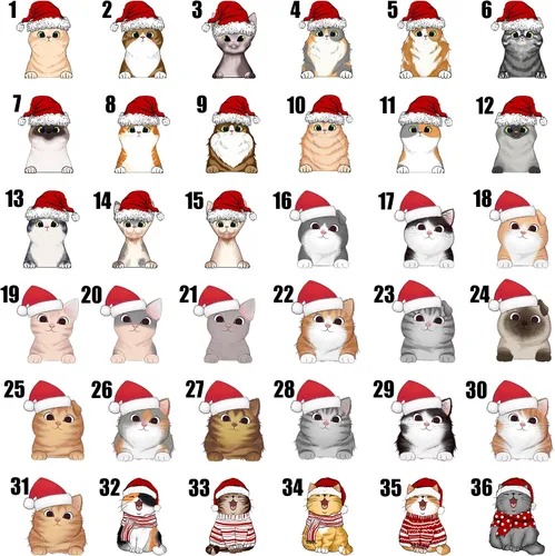 Vista 4 de Regalos de gatos para los amantes de los gatos, taza de gato personalizada, taza de gato de Feliz Navidad, ideas de regalos para dueños de gatos