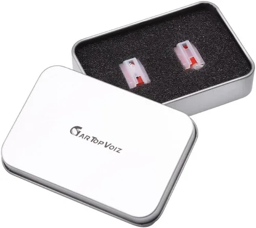 Vista 5 de Aguja para tocadiscos, Gartopvoiz Diamond Stylus de repuesto para tocadiscos, LP, fonógrafo (paquete de 2) por Gartopvoiz